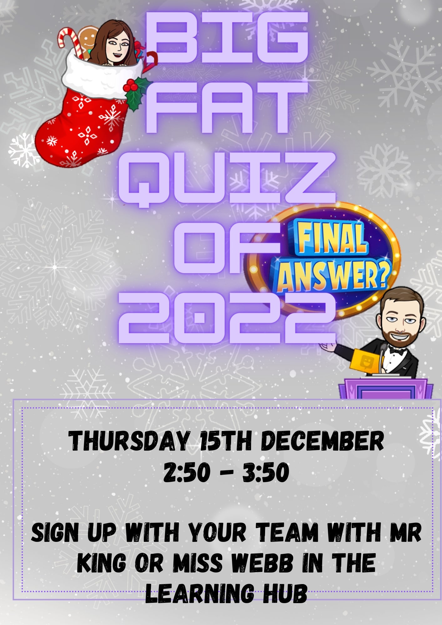Big Fat Quiz of 2022 Wood Green Academy